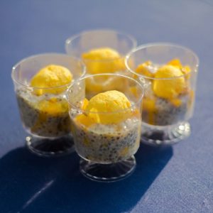 Mango Rasgulla Chia Pudding