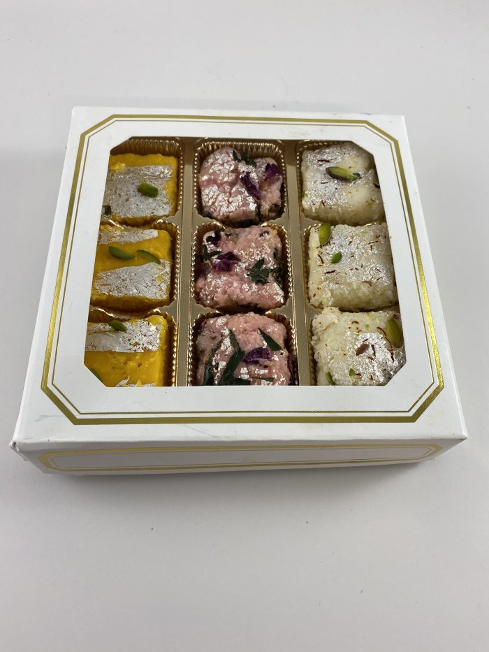 Medium Assorted Burfi Box - Madhuram Sweets - Bengali Sweets at its best