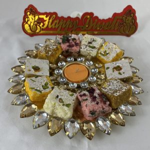 Small Crystal Diwali Tray