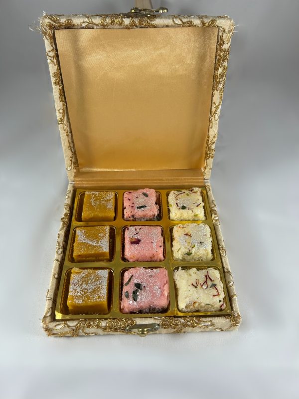 White Brocade Gift Box